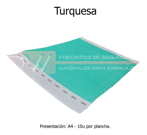 Imagen 2 de 10 de Pulseras Tyvek Identificación Eventos Lisa X5000un Promo!