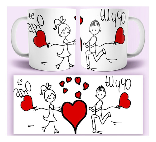 Tazas Personalizadas Regalos San Valentín. Día Enamorados
