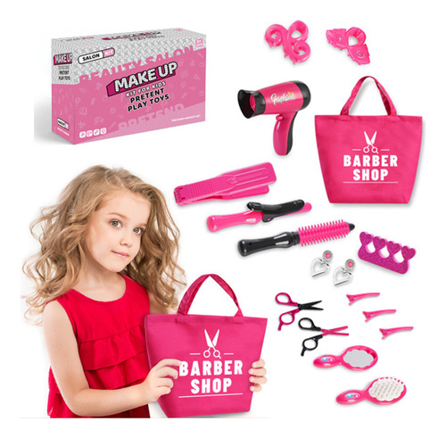 Set De Peinado For Joyerías Y Bolsos De Barbería For Niños