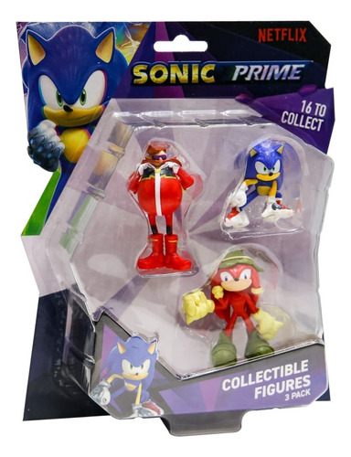 Muñeco Sega Figuras Coleccionables Sonic Prime X3