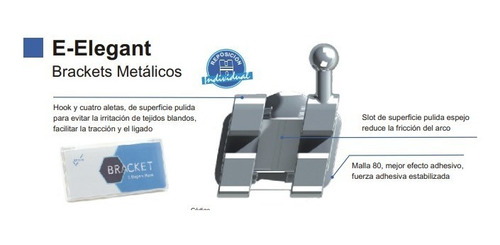 1 Caso X20 Brackets Ortodoncia Metálicos Roth/mbt 0.22 Eksen