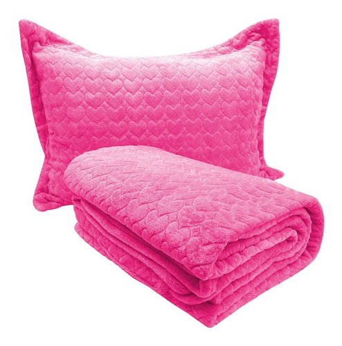 Edredon 1 Plaza Acolchado Flannel Abrigado Vs Colores Vip