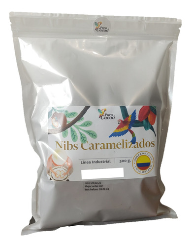 Libra De Nibs De 100% Cacao Tostado Prem - g a $120