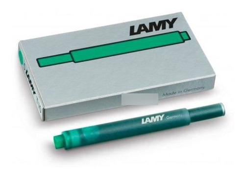Tinta Lamy Verde T10: Pack 25 Cartuchos (5 Cajitas)