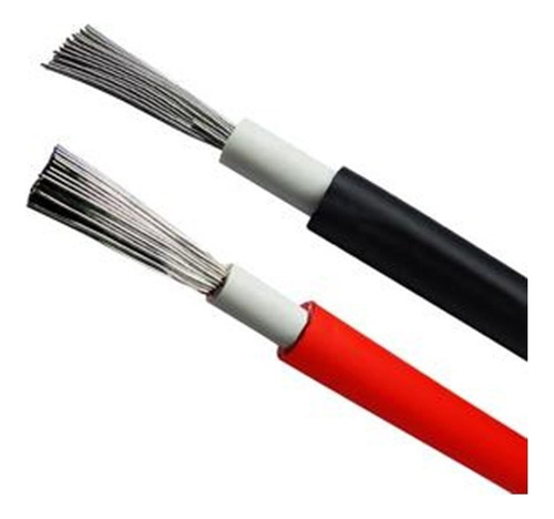 Cable Solar De 4mm, 5mts Rojo Y Negro Amphenol