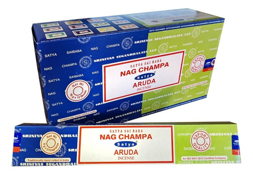 Incienso Nag Champa Aruda 12 Cajitas  