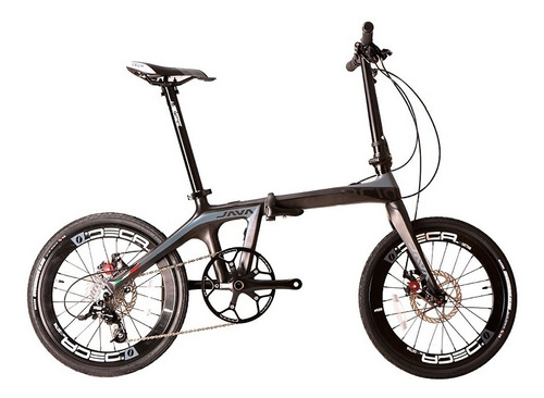 Bicicleta Plegable Java 2018 Fibra De Carbono 20 Gris