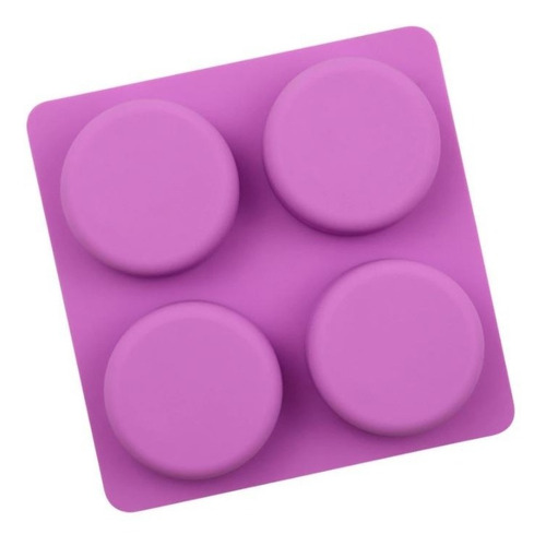 Molde Silicón 4 Divisiones Velas Chocolate Luna Sol Jabón Color Rosa