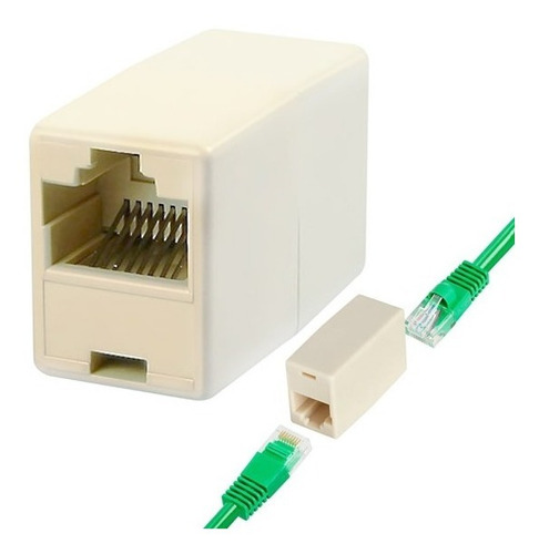 Conector Union Cupla Acople Rj45 Hembra Hembra Red Lan Cable