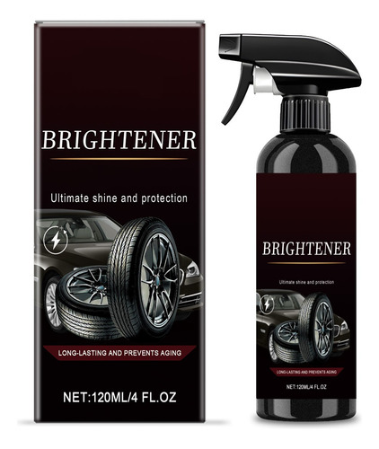 O 120 Ml De Pneu De Carro Bright Spray, Uma Vez Pulverizado,