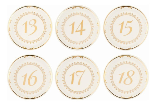 Kate Aspen Time (13-18) Números De Mesa Clásico Para