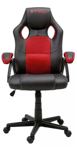 Cadeira Gamer Bright Ergonômica Reclinável - 602 Vermelho Material do estofamento ABS com tecido
