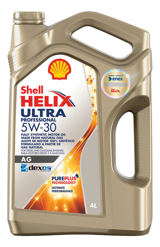 Aceite De Motor Shell Helix Ultra Pro Ag 5w30 4 Litros
