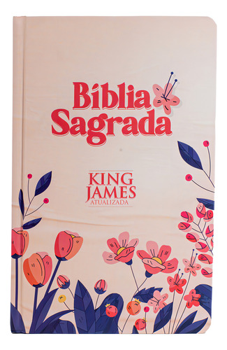 Bíblia Sagrada Slim - Bkja - Capa Dura Floral Cartoon, De Vários Autores. Editora Cpp, Capa Mole Em Português, 2023