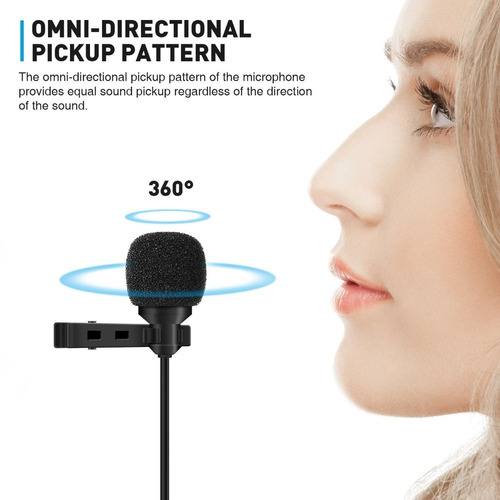 Micrófono Dual Solapa Type C Lavalier Clip Celulares Android
