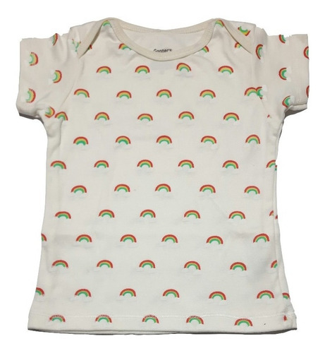 Remera Manga Corta Bebés Bebas Nena Arco Iris 24m