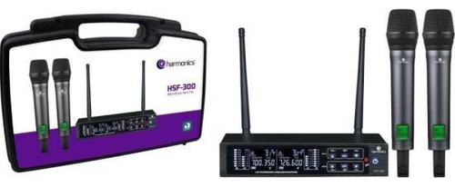 Microfone Sem Fio Harmonics Hsf-300 Duplo