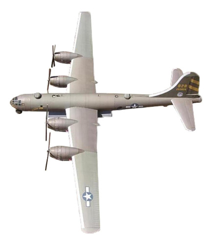 American B29 Avión De Modelo De Papel 1/48 Escala Hogar