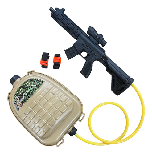 Pistola De Agua Mochila Militar Tanque Recargable Infantil
