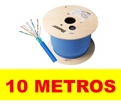 Cable De Red Utp Panduit 10 Metros Cat6 Internet 100% Cobre