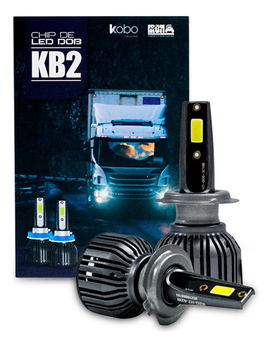 Kit Foco Led Kb2 Chip Dob 42w Multivoltaje Camioneta Bus