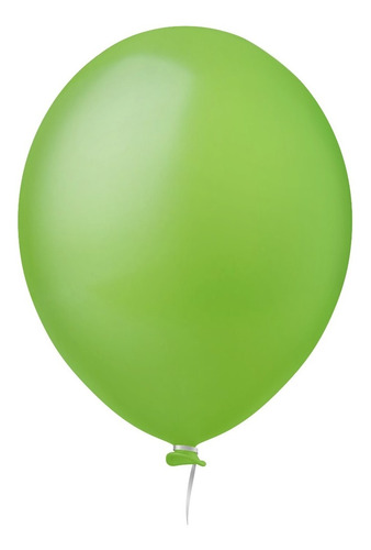 Balão Bexiga Liso Verde Limão Festa Decoração Nº 5 C/ 50 Und
