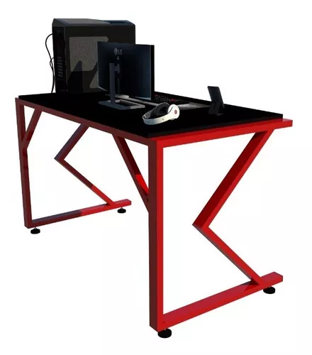 Mesa Escritorio Gamer M12 Red Computadora Pc Oficina Acero