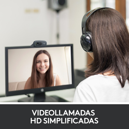 Imagen 4 de 8 de Cámara web Logitech C270 HD 30FPS color negro