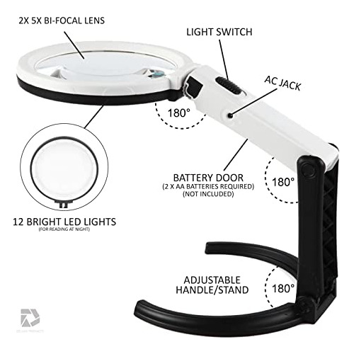 Lupa Plegable Deluxe Products Con Luz Y Estrella