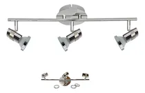 Comprar Lámpara de pared o Techo Candil Party 3 Luces color platil 220V - GU10 Apto Led