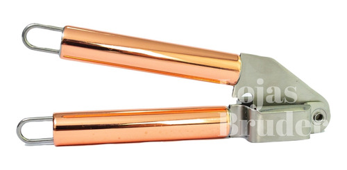 Imagem 3 de 6 de Espremedor De Alho Inox Luxo Triturador Premium Rose Gold