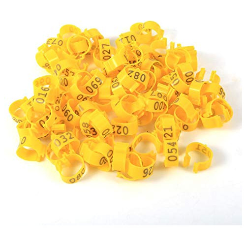 100 Piezas De Anillos Patas De Pollo Numerados 1-100, I...