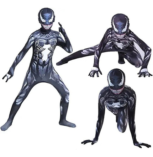 Kit De Disfraz De Venom Para Niños Para Cosplay