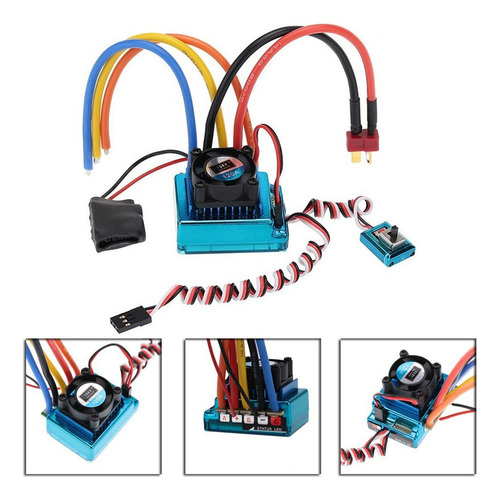 . Rc Car 120a Brushless Esc Controlador De Velocidad