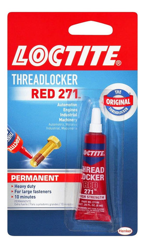 Fijador De Roscas Loctite Blue 242, Tubo De 0.2 Fl Oz (),