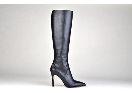 Imagen 4 de 8 de Botas Caña Alta Taco Alto De Mujer De Cuero Zaira - Ferraro