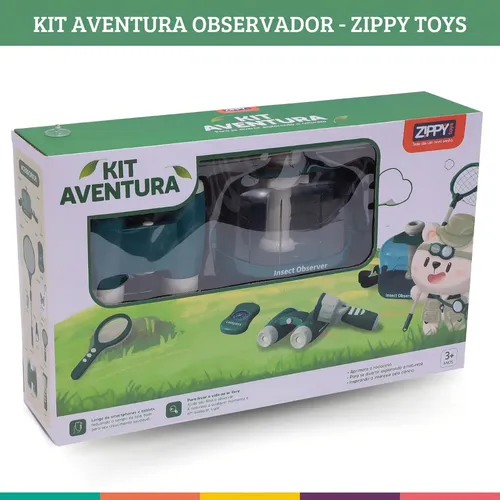 Kit Aventureiro Kids Explorador Natureza Educativo Zippy