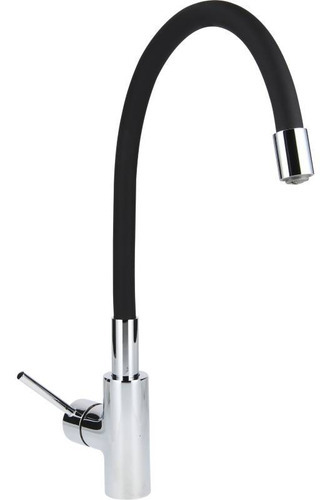 Monomando Flexible Para Lavaplatos Negro Sensi Dacqua