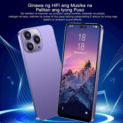 Para I16 Pro Max Smartphone 6.6 Pulgadas De Ram2gb Y Rom128gb