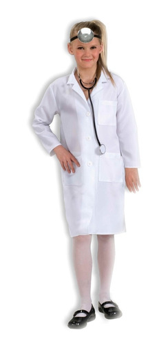 Disfraz Para Niña Bata De Doctor De Laboratorio Talla L