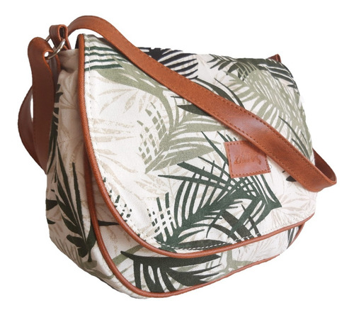 Cartera Bandolera De Lona Con Manija Regulable Local