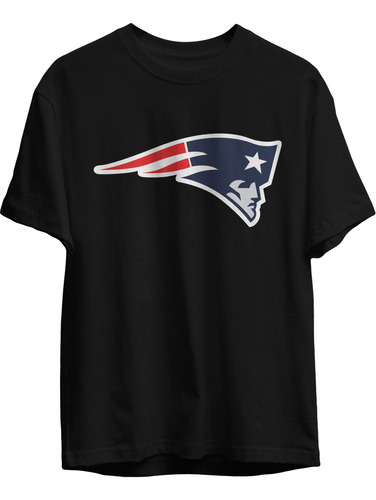 Remera Futbol Americano Nfl New England Patriots Color Negra