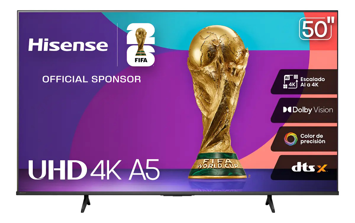 Hisense Smart TV Pantalla 50 Pulgadas LED 50A5NV Vidaa