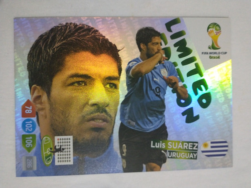 Card Adrenalyn Xxl Fifa World Cup Brasil 2014 Suarez