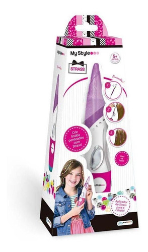 Kit Aplicador De Miçanga Para Cabelo Strass Multikids