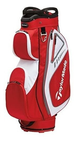 Bolso De Golf Taylormade Select St Cart Bag Blanco/rojo