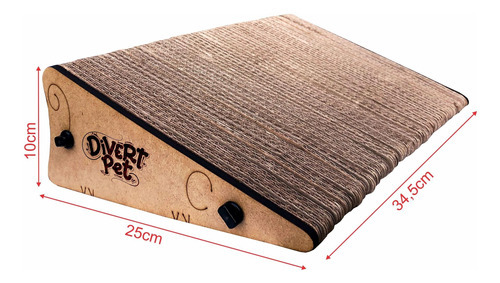Kit Arranhador Para Gatos Misto Circular, Rampa E Mini Rampa