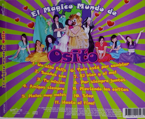 Cd Osito (el Magico Mundo De Osito)