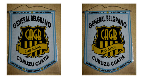 Banderin Grande 40cm General Belgrano Curuzu Cuatia