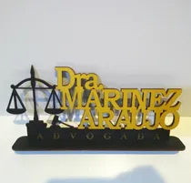 Comprar Nome De Mesa Decorativo Profissões Advogado E Outros 
